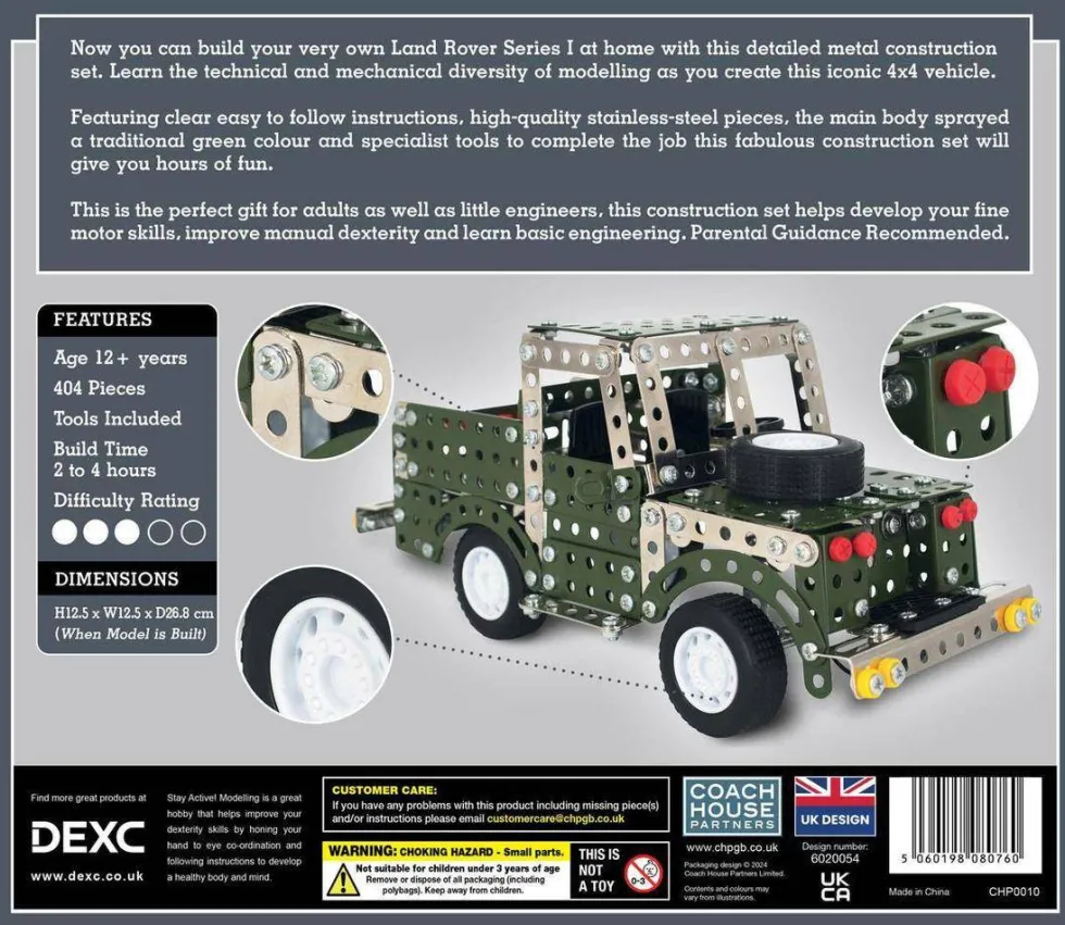 Coach House Partners - Land Rover - Metal Construction Set