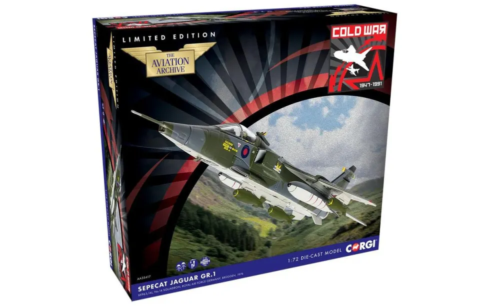 Corgi 1/72 SEPECAT Jaguar GR.1 XX963/AL, No.14 Squadron Diecast Model