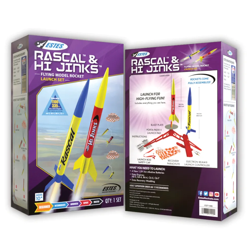 Estes Rockets Rascal/HiJinks RTF Model Rocket Launch Set