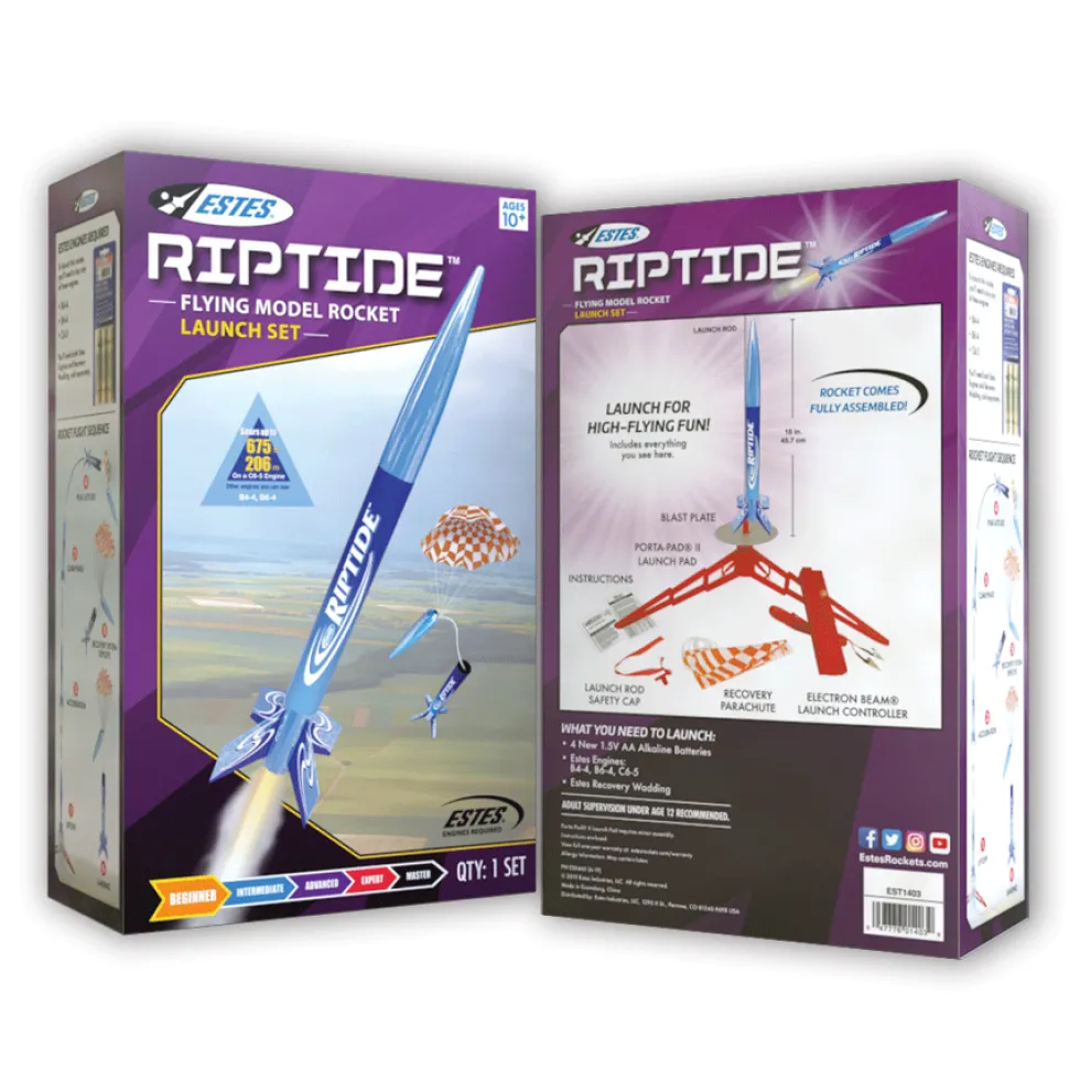Estes Rockets Riptide RTF Model Rocket Launch Set