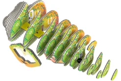 Eugy 075 Chameleon Card 3D Puzzle