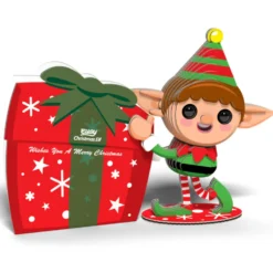 Eugy 082 Christmas Elf Card 3D Puzzle