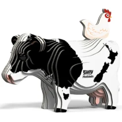 Eugy 079 Holstein Friesian Cow Card 3D Puzzle