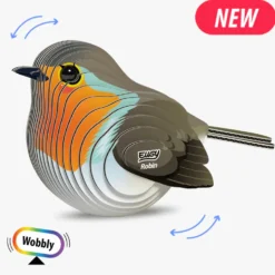 Eugy 137 Robin 'Wobbly' Card 3D Puzzle