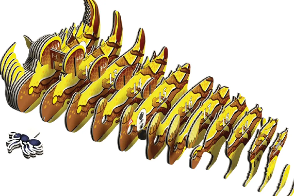 Eugy 135 Thorny Devil Card 3D Puzzle