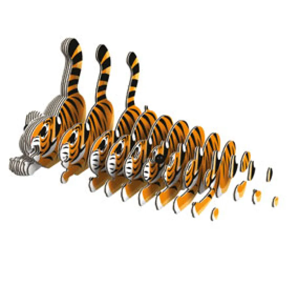 Eugy 012 Tiger Card 3D Puzzle