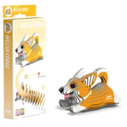 Eugy 080 Welsh Corgi Card 3D Puzzle