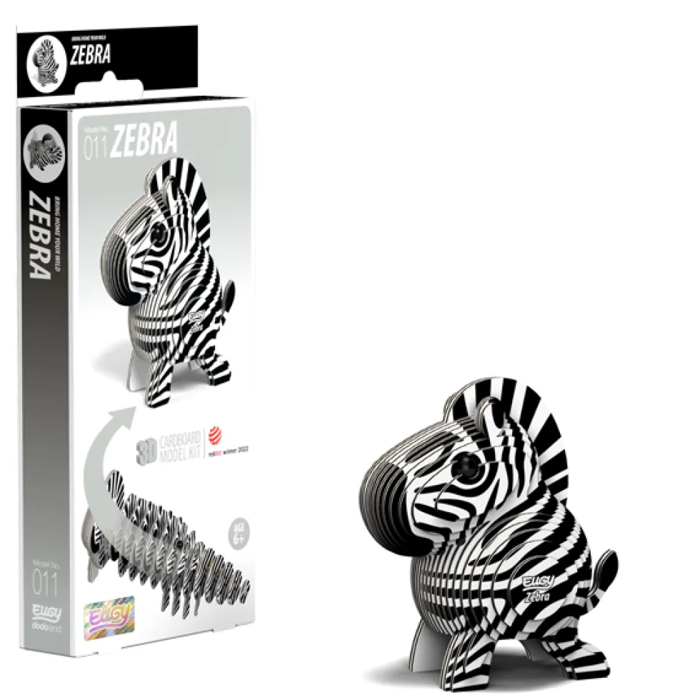 Eugy 011 Zebra Card 3D Puzzle