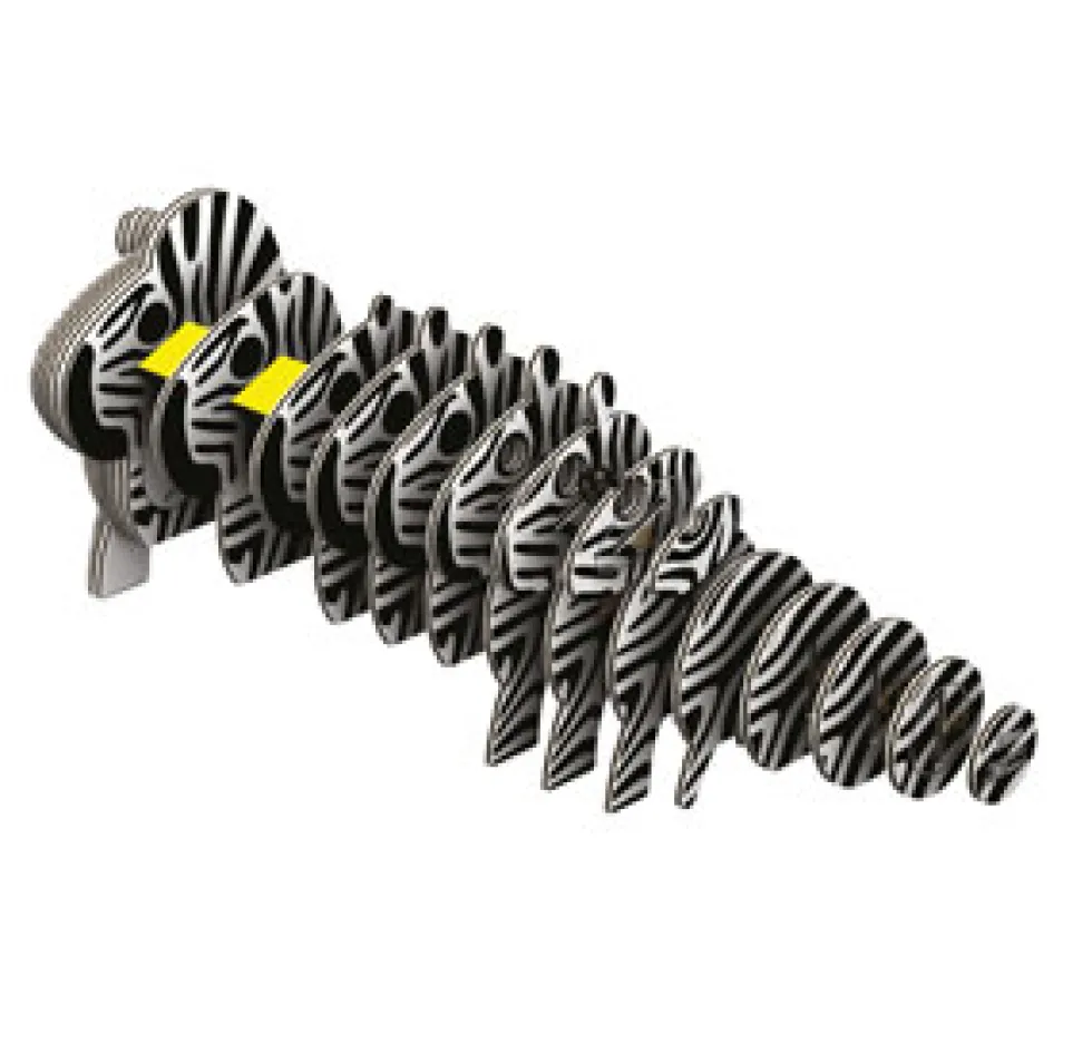 Eugy 011 Zebra Card 3D Puzzle
