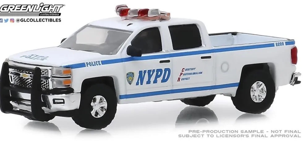 Greenlight 1/64 Chevrolet Silverado 2015 - New York City Police