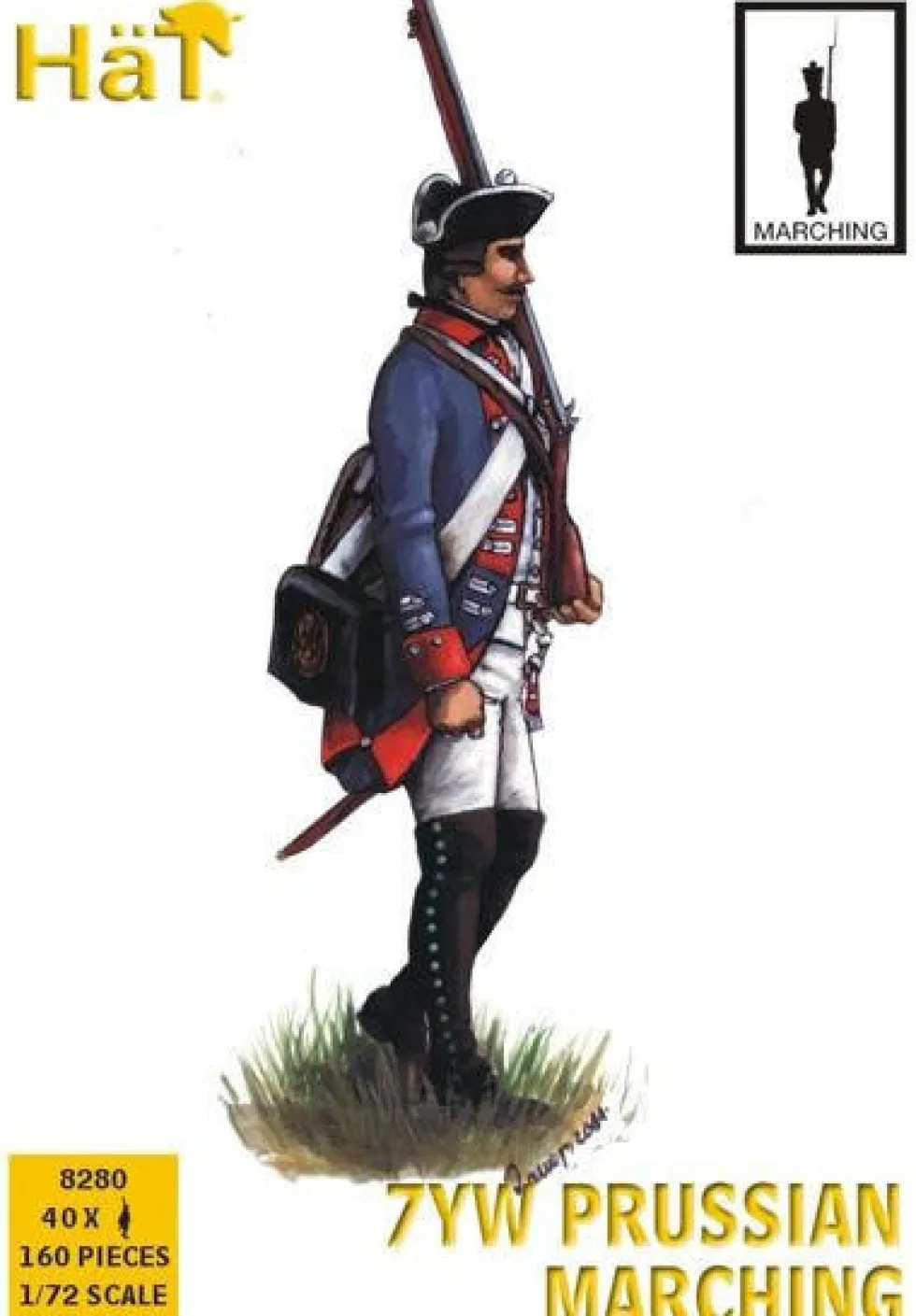 Hat Industrie 1/72 7 Years War Prussian Infantry Marching