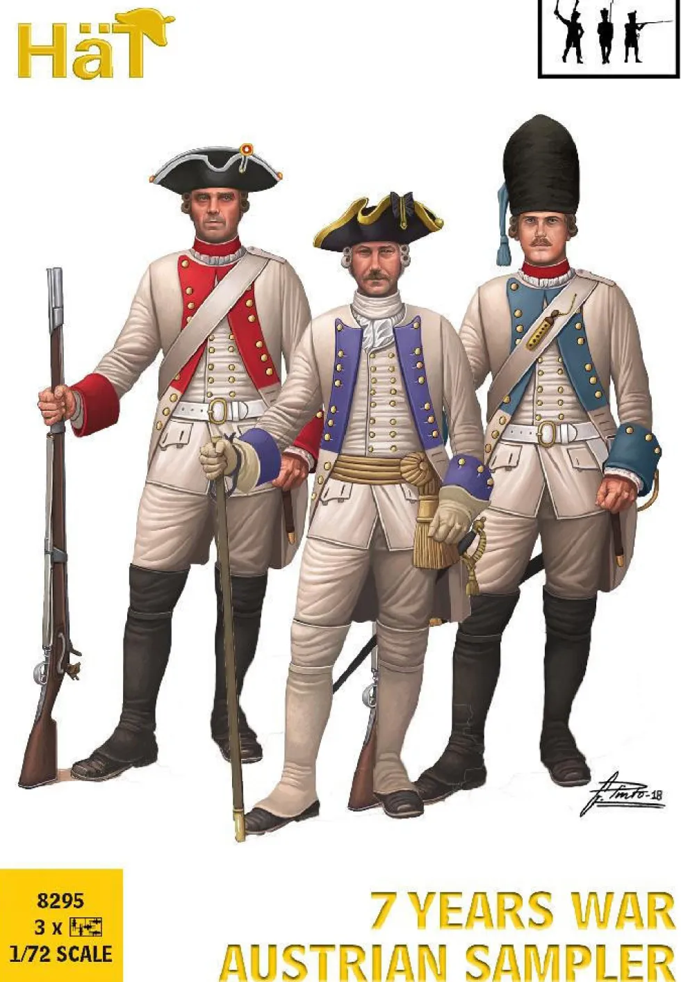 Hat Industrie 1/72 7 Years War Austrians Sampler