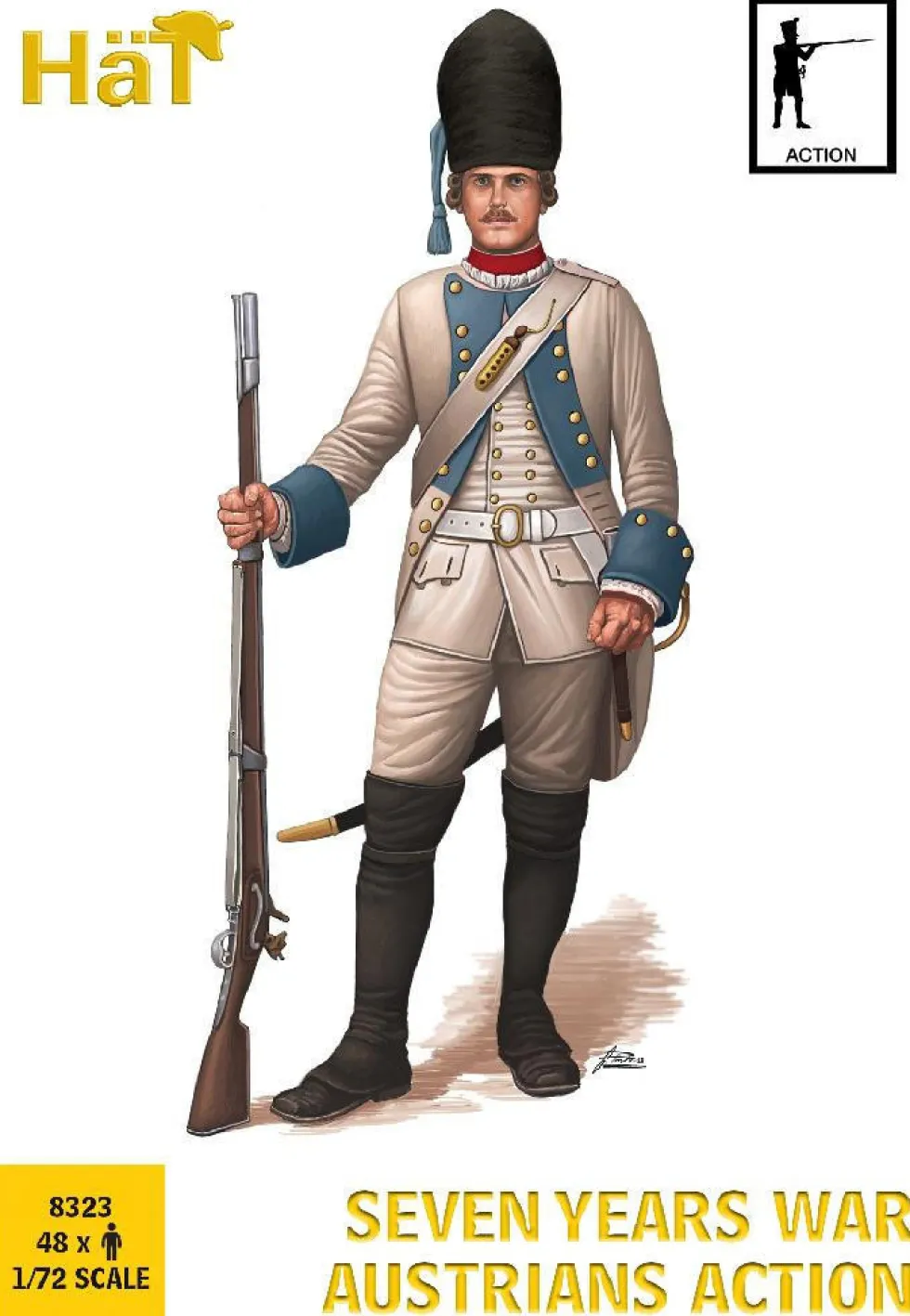 Hat Industrie 1/72 7 Years War Austrians Action