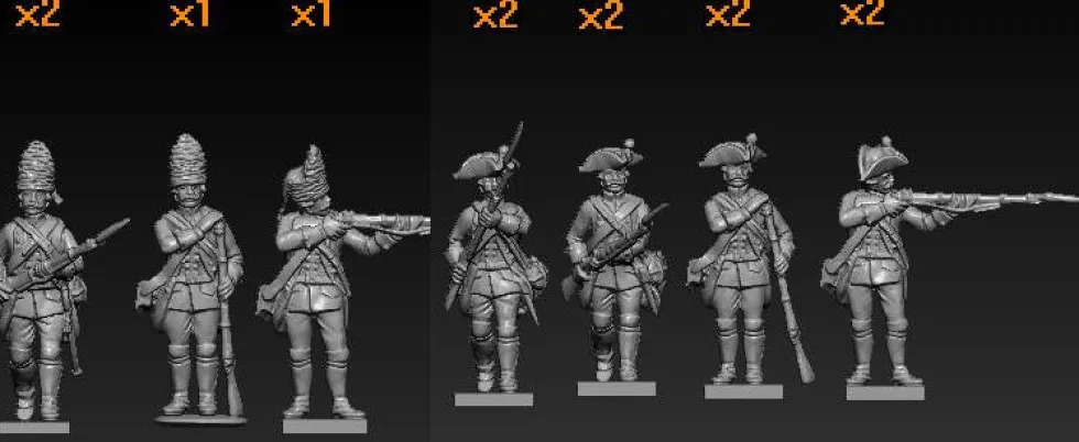 Hat Industrie 1/72 7 Years War Austrians Action