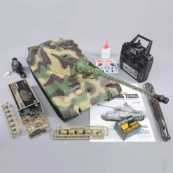 Heng Long RC 1/16 King Tiger - Henschel Turret - IR Battle System - Shooter + Smoke + Sound
