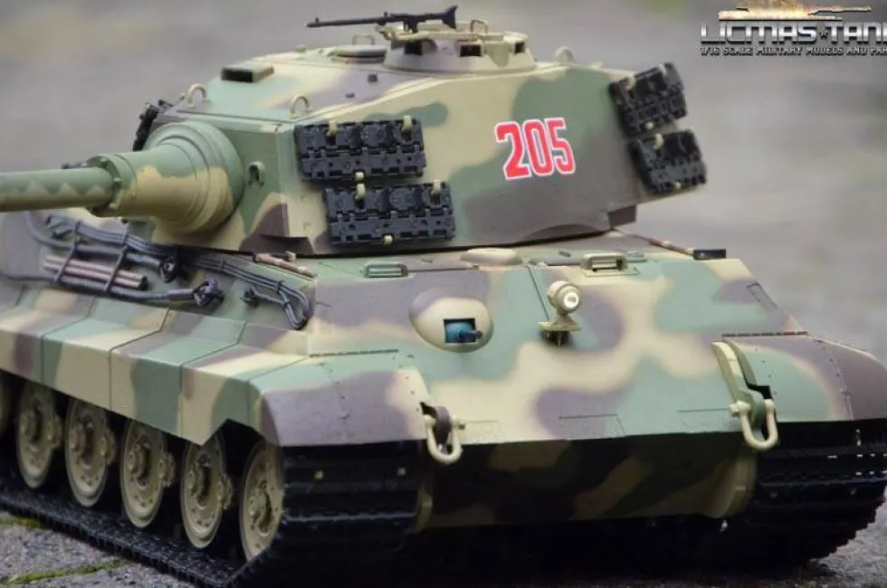 Heng Long RC 1/16 King Tiger - Henschel Turret - IR Battle System - Upgrade Edition
