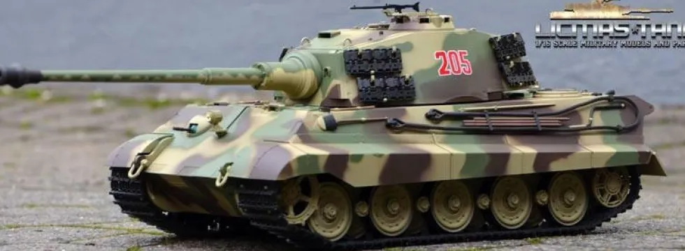 Heng Long RC 1/16 King Tiger - Henschel Turret - IR Battle System - Upgrade Edition
