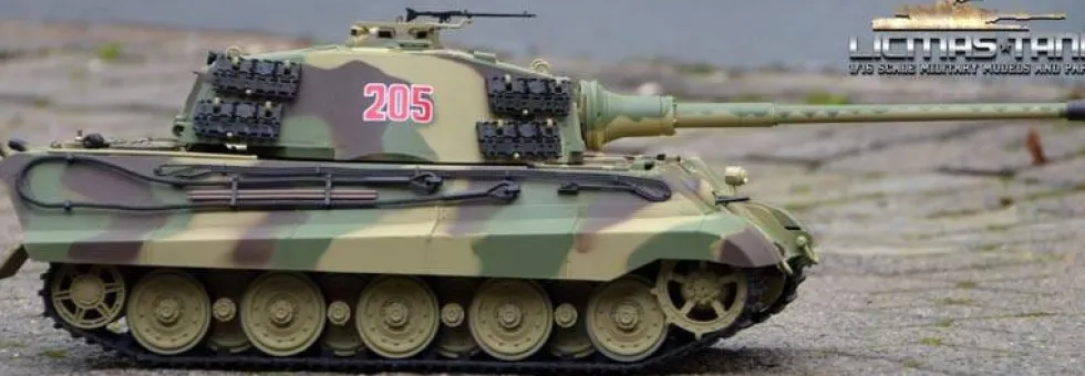 Heng Long RC 1/16 King Tiger - Henschel Turret - IR Battle System - Upgrade Edition