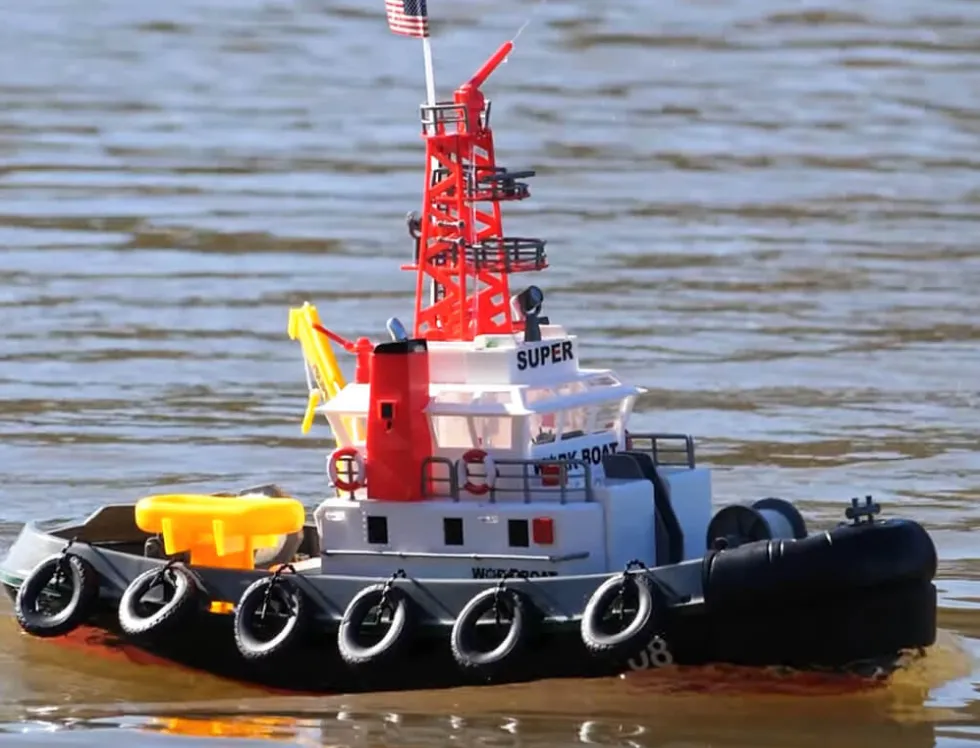 Heng Long Tug Work Boat 5ch 2.4ghz With Water Hose Function