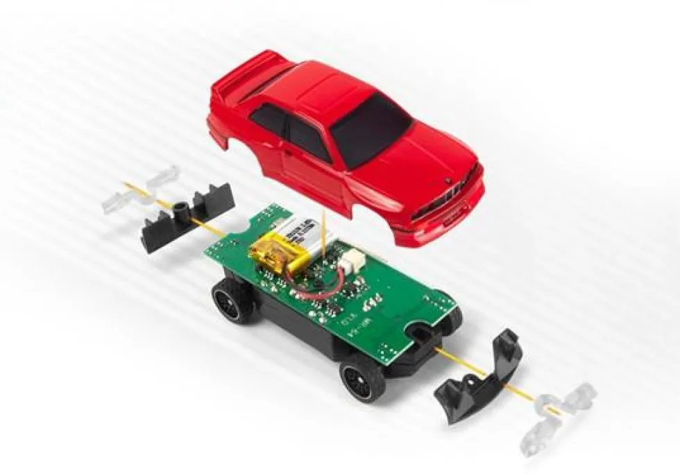 HPI 1/64 Nano-TTR 1989 BMW M3 E30 Ravaglia - Red RTR RC Car