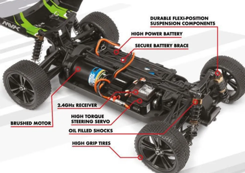 HPI Racing 1/10 Phantom XB RTR 4WD RTR RC Buggy
