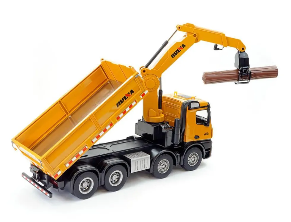 HuiNa RC 1/14 2.4G Timber Grab 8-Wheel Dump Truck RTR
