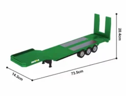 HuiNa RC 1/18 Haulage Flatbed Trailer Green 2.4G RTR