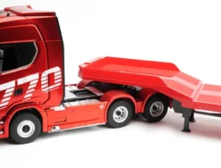 HuiNa RC 1/18 Haulage Flatbed Trailer Red 2.4G RTR