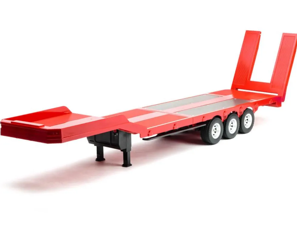 HuiNa RC 1/18 Haulage Flatbed Trailer Red 2.4G RTR