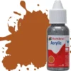 Humbrol 09 14ml Acrylic Gloss Tan Paint Dropper Bottle