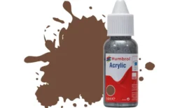 Humbrol 98 14ml Acrylic Matt Chocolate Paint Dropper Bottle