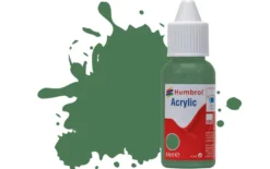 Humbrol 101 14ml Acrylic Matt Mid Green Dropper Bottle
