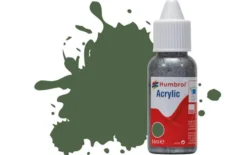 Humbrol 117 14ml Acrylic Matt US Light Green Paint Dropper Bottle
