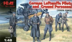 ICM 1/48 WWII Luftwaffe Pilots & Ground 1939-1945