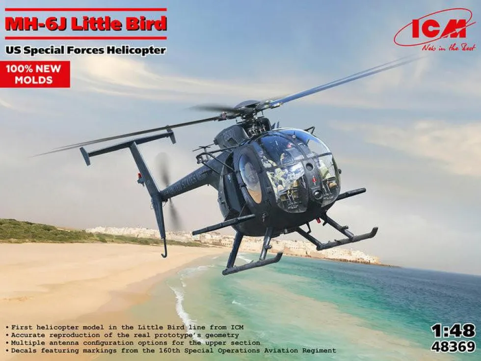 ICM 1/48 MH-6J Little Bird, U.S. Special Forces Helicopter