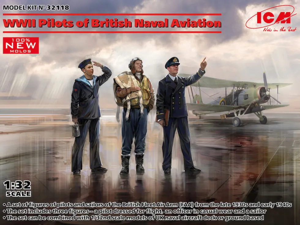 ICM 1/32 WWII British Pilots of Naval Aviation