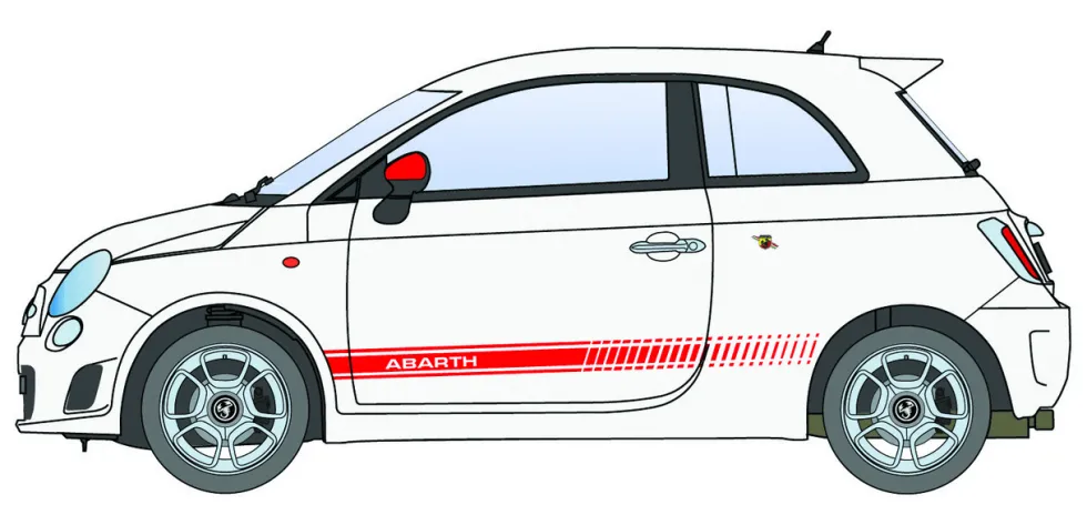 Italeri 1/24 Fiat 500 Abarth 2008