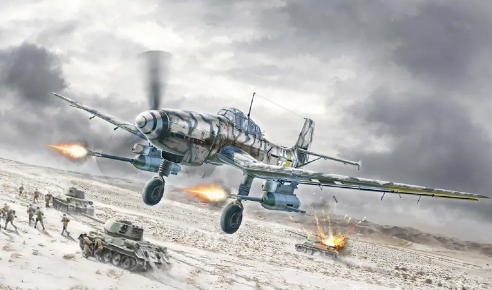 Italeri 1/72 Junkers Ju 87G-2 Kanonenvogel Model Kit