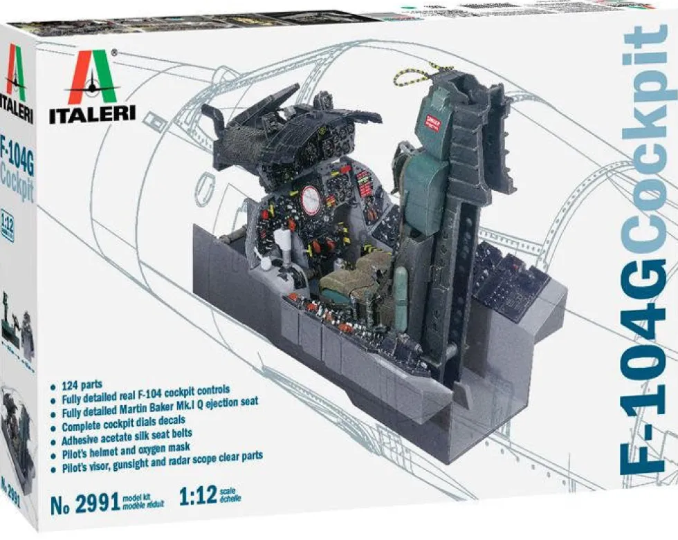 Italeri 1/12 Lockheed F-104G Cockpit