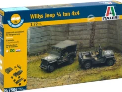 Italeri 1/72 Willys Jeep Fast Assembly Model Kit