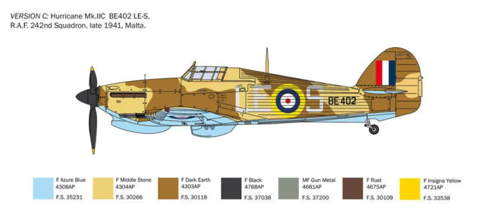 Italeri 1/48 Hawker Hurricane Mk.IIc