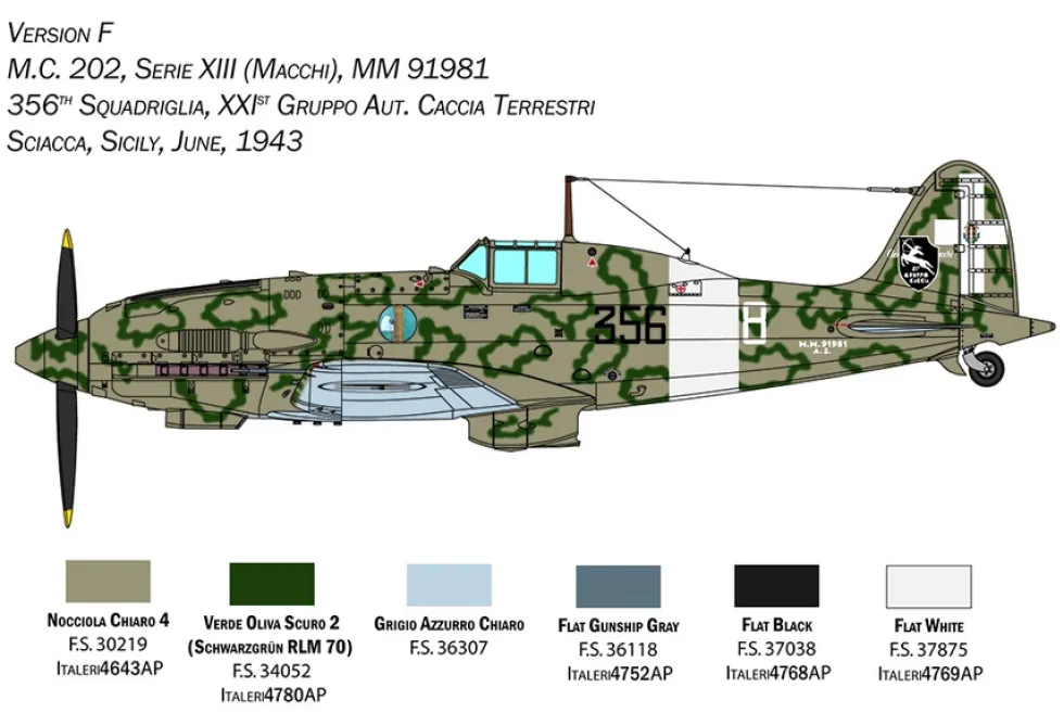 Italeri 1/32 Macchi MC.202 Folgore Model Kit