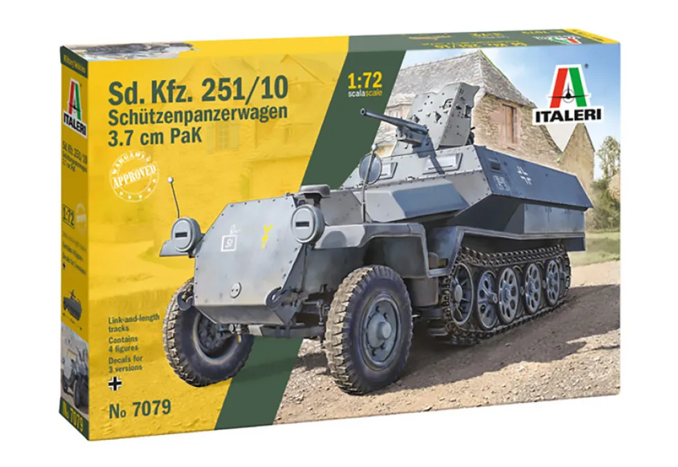 Italeri 1/72 Sd.Kfz.251/10 3.7 cm PaK