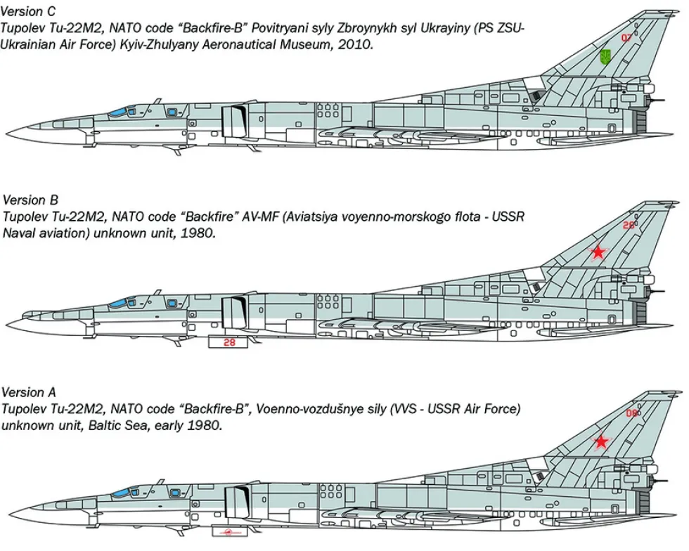 Italeri 1/72 Tupolev Tu-22M2 Backfire-B