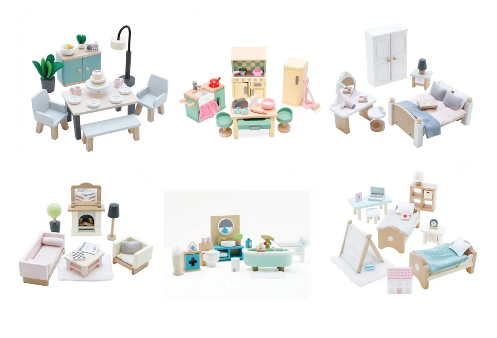 Le Toy Van Cherry Tree Hall Dolls House Bargain Bundle