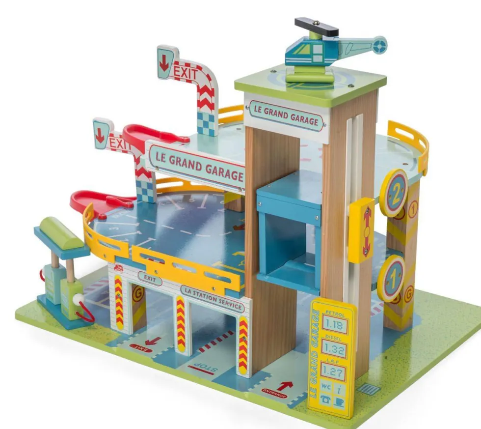 Le Toy Van Grand Garage Wooden Toy Garage