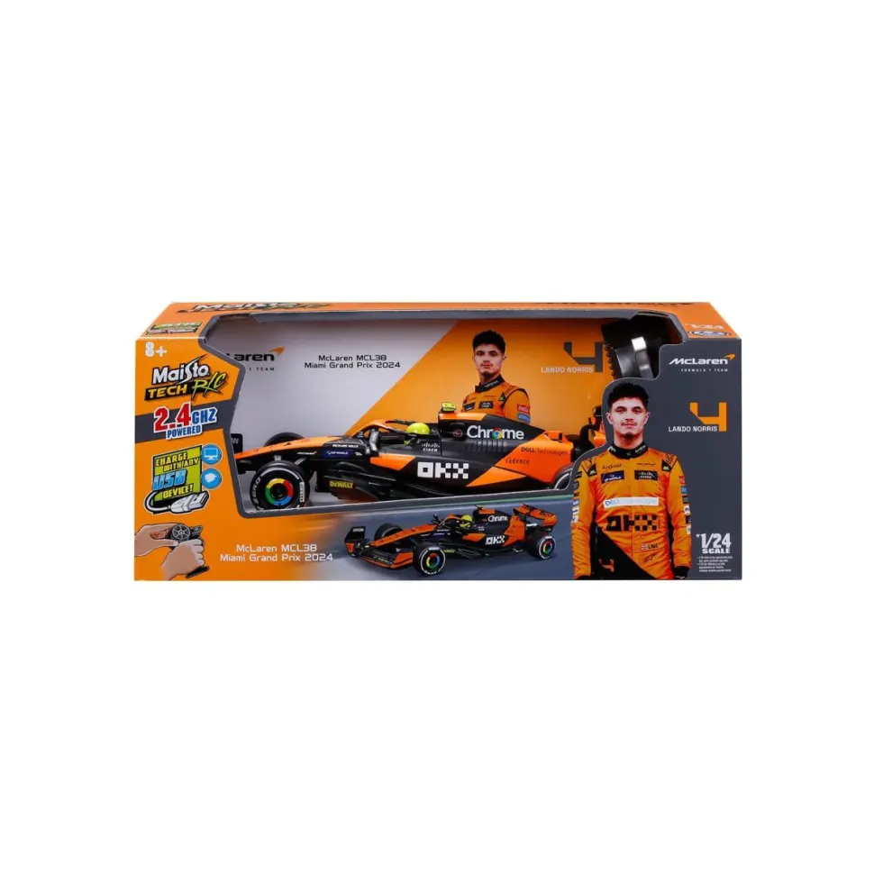 Maisto 1/24 McLaren F1 2024 Lando Norris RC Car