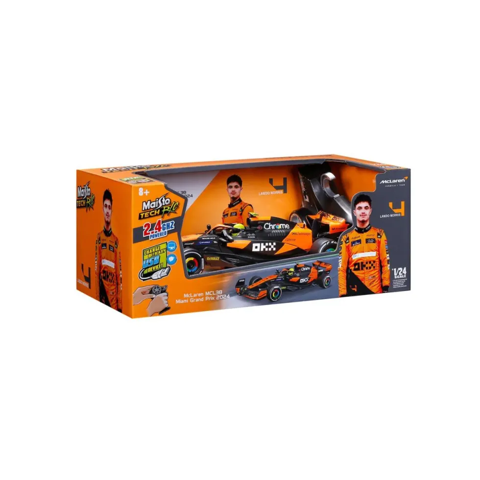 Maisto 1/24 McLaren F1 2024 Lando Norris RC Car