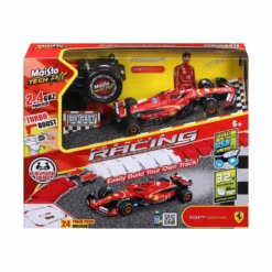 Maisto 1/41 Mini Metal Diecast RC F1 Racing Track And Ferrari 2024 Leclerc