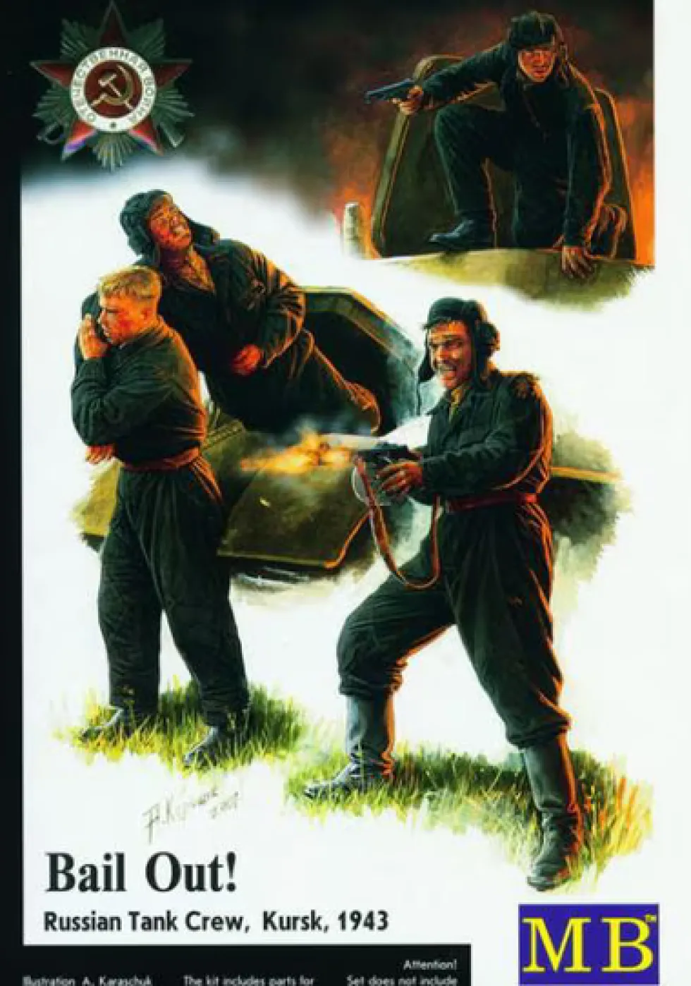 Master Box 1/35 WWII Russian Tank Crew Kursk 1943